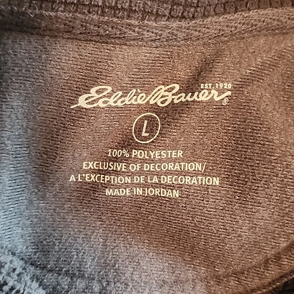 Eddie bauer grid fleece quarter zip - Picture 5 of 5